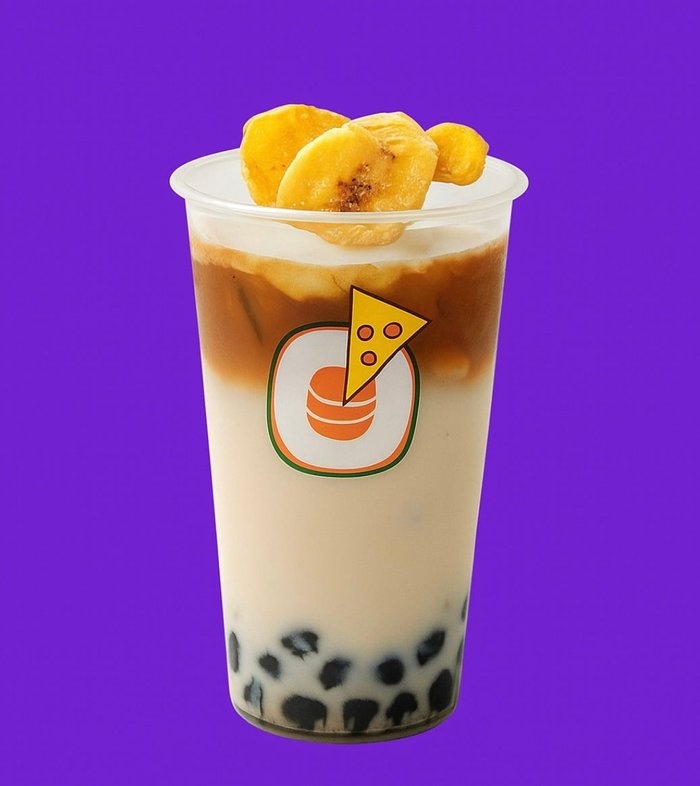 Латте с бананом